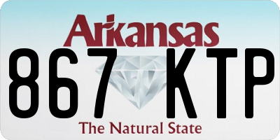 AR license plate 867KTP