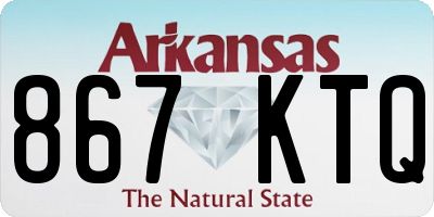 AR license plate 867KTQ