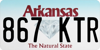 AR license plate 867KTR