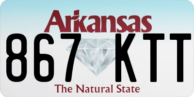 AR license plate 867KTT