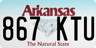 AR license plate 867KTU