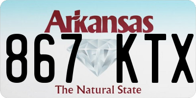 AR license plate 867KTX