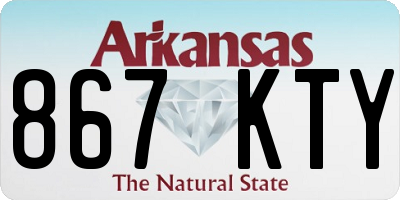 AR license plate 867KTY