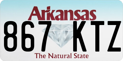 AR license plate 867KTZ
