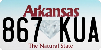 AR license plate 867KUA
