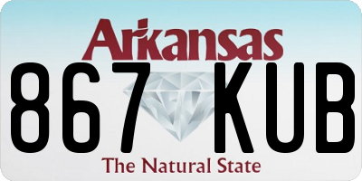 AR license plate 867KUB