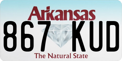 AR license plate 867KUD