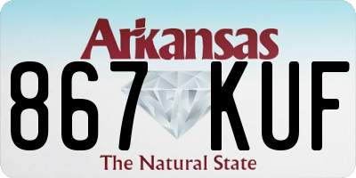 AR license plate 867KUF