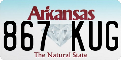 AR license plate 867KUG