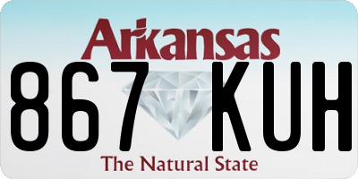 AR license plate 867KUH