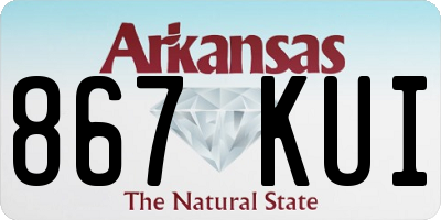 AR license plate 867KUI