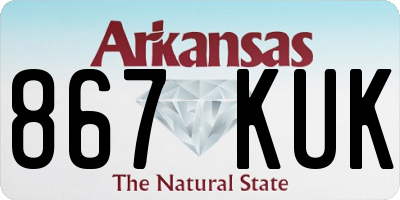 AR license plate 867KUK