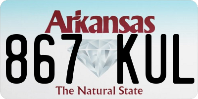 AR license plate 867KUL