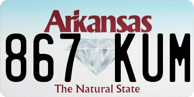 AR license plate 867KUM