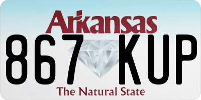 AR license plate 867KUP