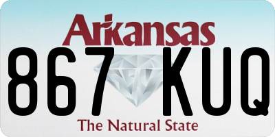 AR license plate 867KUQ
