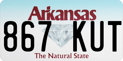 AR license plate 867KUT