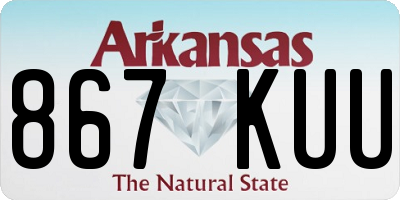 AR license plate 867KUU