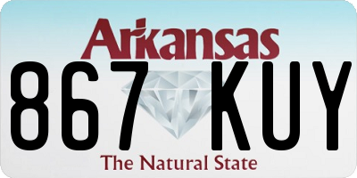 AR license plate 867KUY