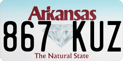 AR license plate 867KUZ