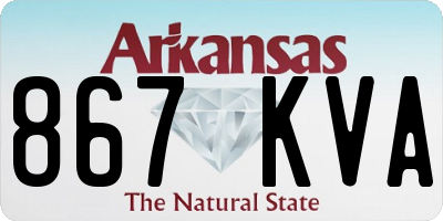 AR license plate 867KVA