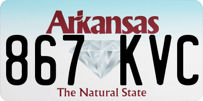 AR license plate 867KVC