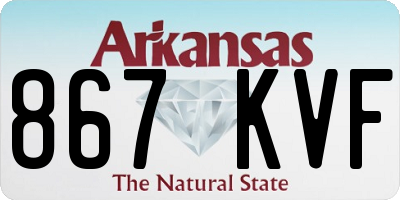 AR license plate 867KVF