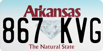 AR license plate 867KVG