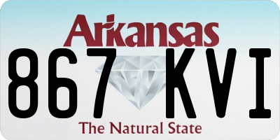 AR license plate 867KVI