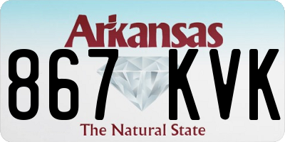 AR license plate 867KVK