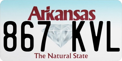 AR license plate 867KVL