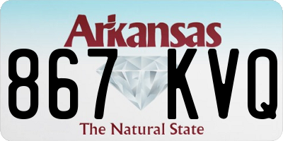 AR license plate 867KVQ