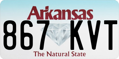AR license plate 867KVT