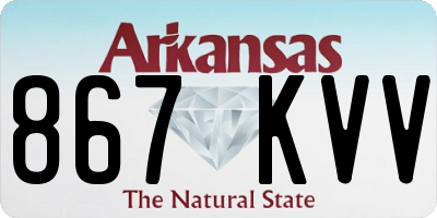 AR license plate 867KVV
