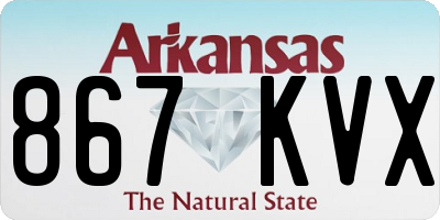 AR license plate 867KVX