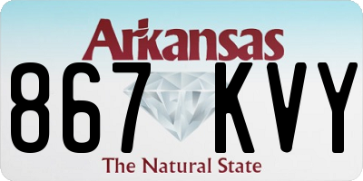 AR license plate 867KVY