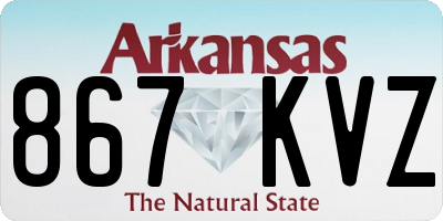 AR license plate 867KVZ