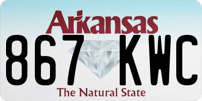 AR license plate 867KWC