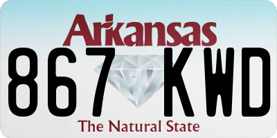 AR license plate 867KWD