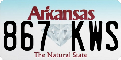 AR license plate 867KWS