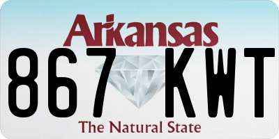 AR license plate 867KWT