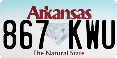 AR license plate 867KWU