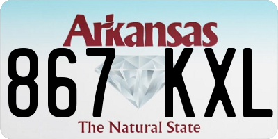 AR license plate 867KXL