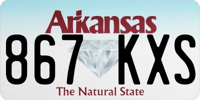 AR license plate 867KXS