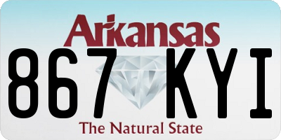 AR license plate 867KYI