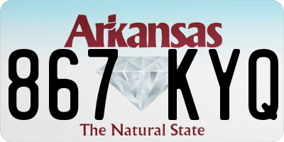 AR license plate 867KYQ