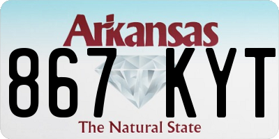 AR license plate 867KYT