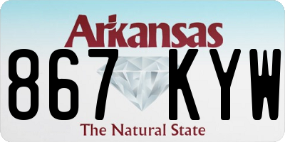 AR license plate 867KYW