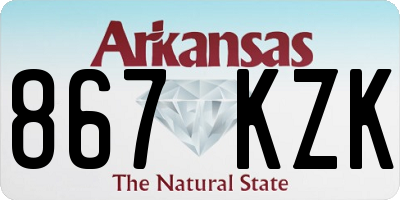 AR license plate 867KZK