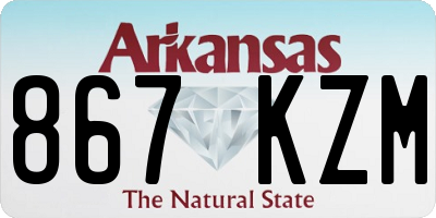 AR license plate 867KZM